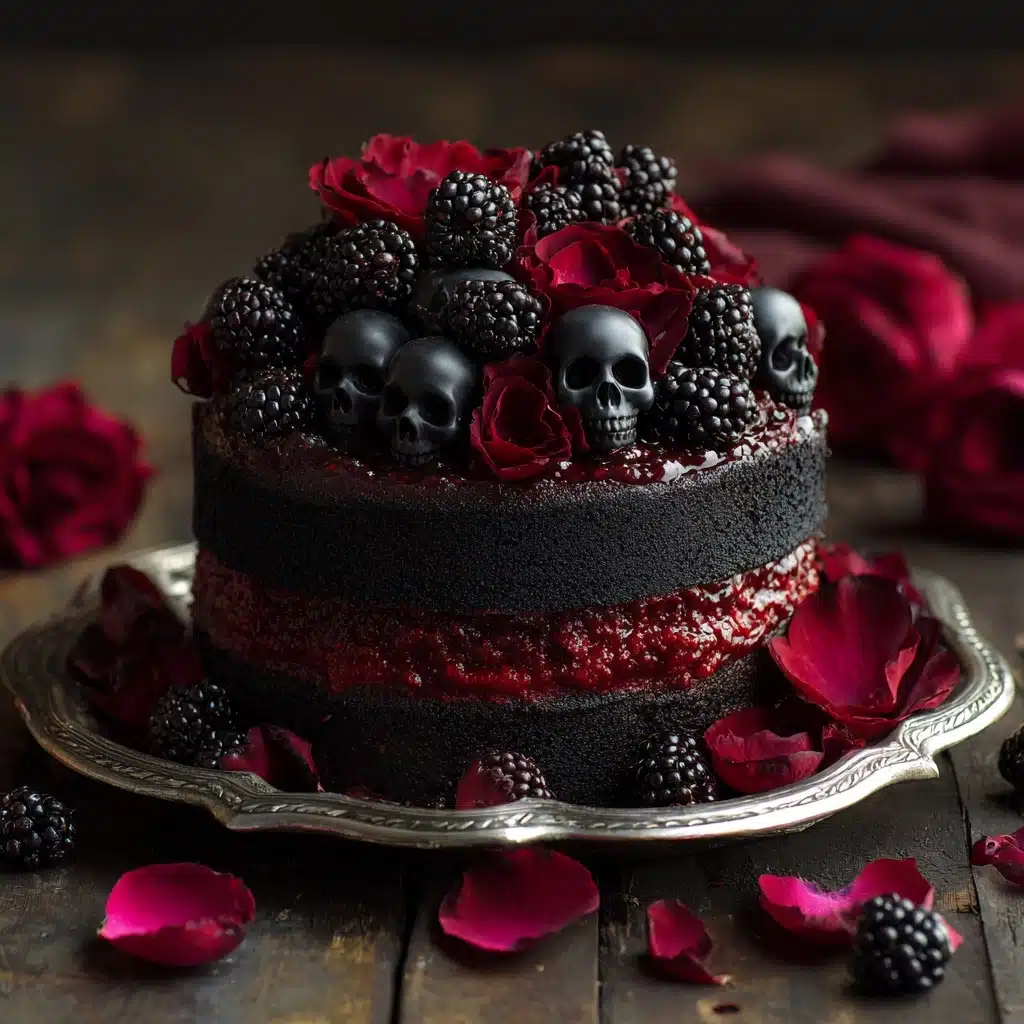 Spooky Black Velvet Halloween Cake Recipe - Recipe Image