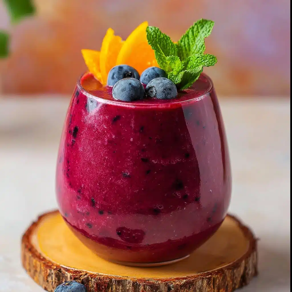 Weight Loss Smoothie Orange-Blueberry Smoothie Recipe - Recipe Image