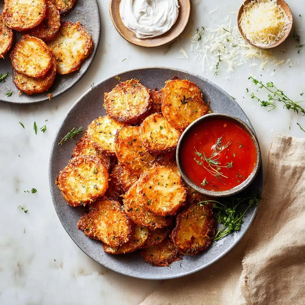 Viral Crispy Garlic Parmesan Crusted Potatoes Recipe - Recipe Image