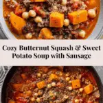 Autumn Butternut Squash and Sweet Potato Soup Recipe