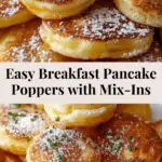 Breakfast Pancake Poppers Recipe