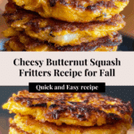 Cheesy Butternut Squash Fritters Recipe
