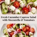 Fresh Cucumber Caprese Salad Recipe