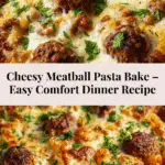 Cheesy Meatball Pasta Bake: A Delicious Comfort Food Recipe