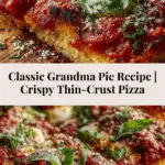 Grandma Pie Is the Vintage Pizza Recipe