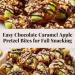 Chocolatey Caramel Apple Pretzel Bites Recipe