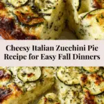 Cheesy Italian Zucchini Pie Recipe
