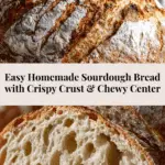 Crusty Golden Sourdough Bread with a Soft Chewy Center Recipe