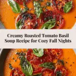 Creamy Roasted Tomato Basil Soup Recipe
