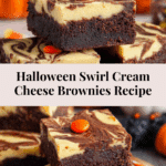 Halloween Swirl Cream Cheese Brownies Recipe