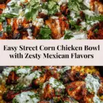 Street Corn Chicken Bowl: A Flavorful & Easy Recipe