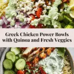 Greek Chicken Power Bowls with Quinoa Recipe
