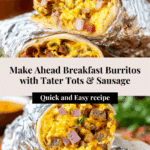 Make Ahead Breakfast Burritos Recipe