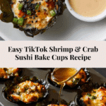 tiktok sushi bake cups with shrimp and crab Recipe
