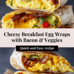 Cheesy Breakfast & Brunch Egg Wraps Recipe