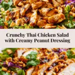 Crunchy Thai Chicken Salad with Peanut Dressing Recipe