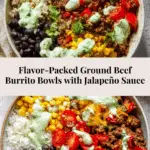 Ground Beef Burrito Bowls Recipe