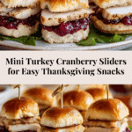 Best Thanksgiving Snacks To Make , Turkey Cranberry Sliders Recipe
