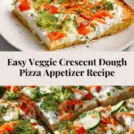 Appetizer Veggie Pizza Recipe