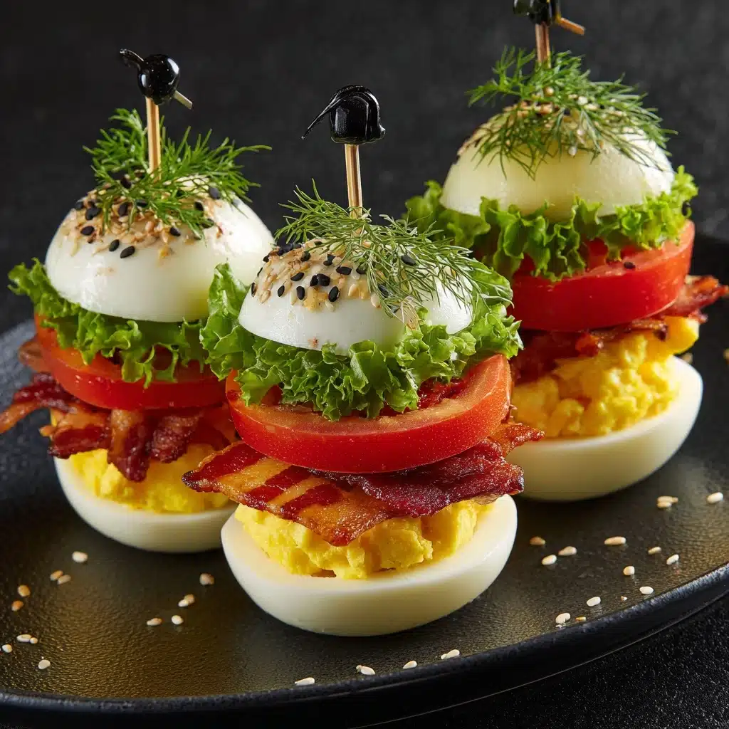 Devilled BLT Egg Sliders Recipe - Recipe Image