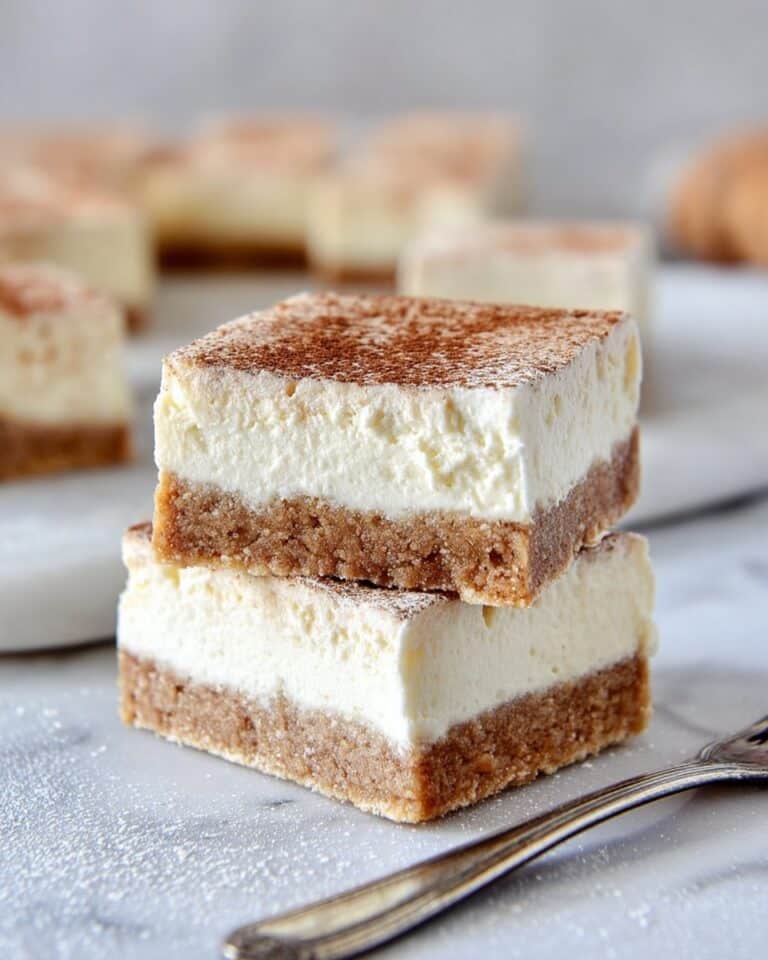 Keto No-Bake Churro Cheesecake Bars Recipe