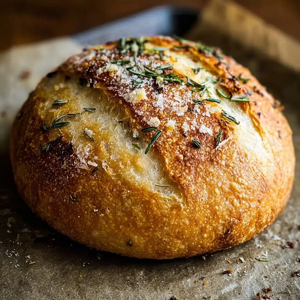 Garlic Parmesan Herb Bread : The Perfect Homemade Side Dish Recipe - Recipe Image