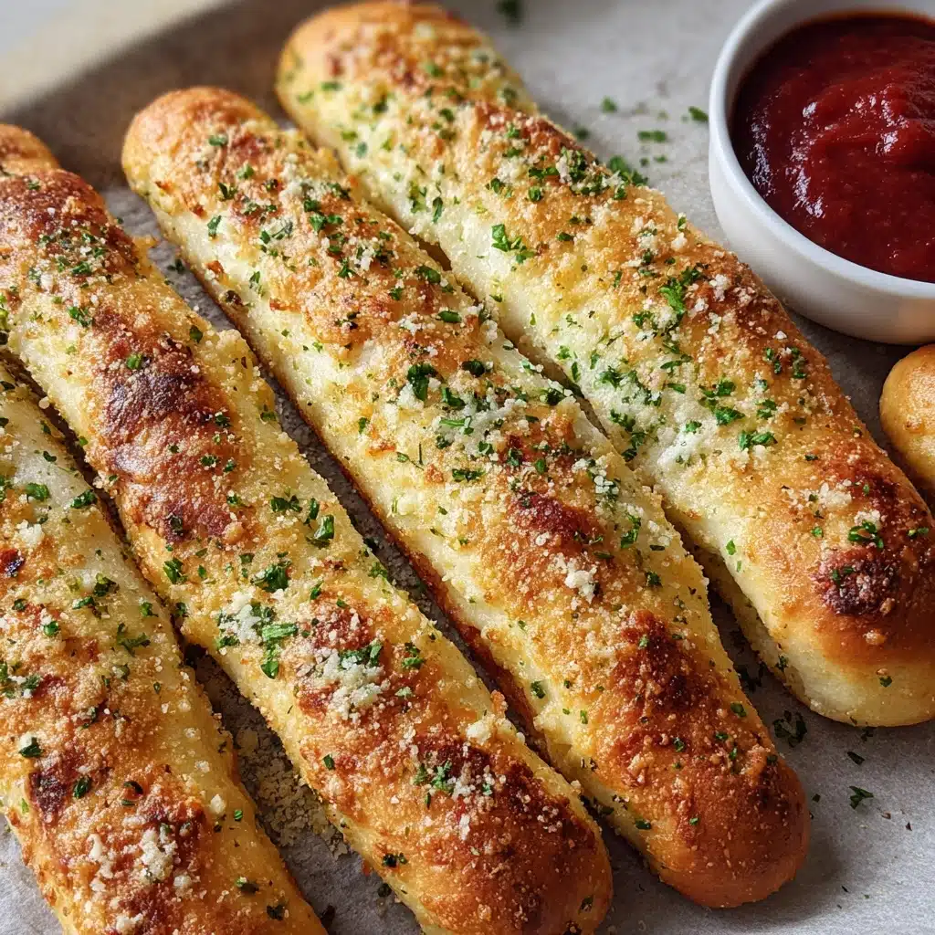 Buttery Garlic Breadsticks with Italian Seasoning Recipe - Recipe Image