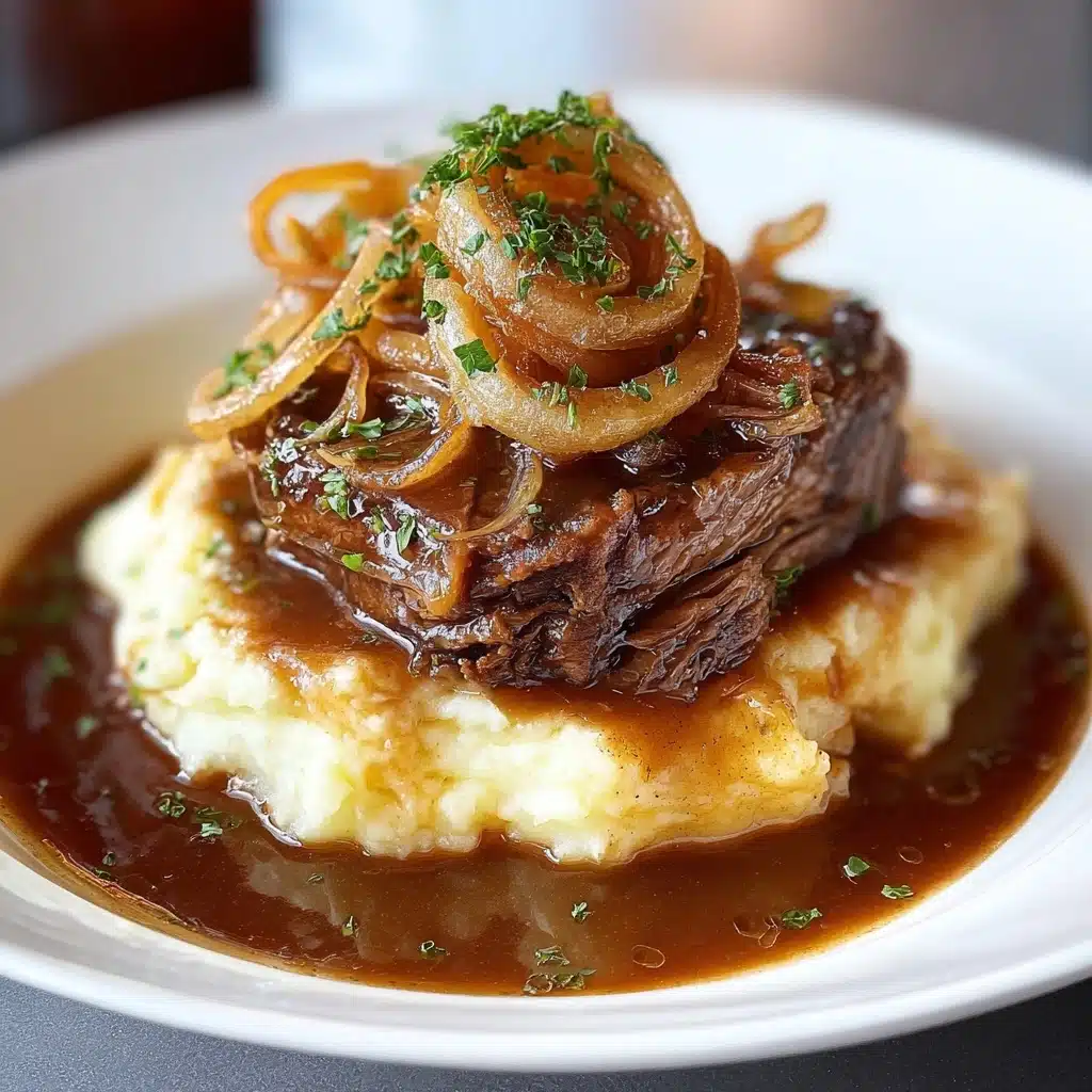 Savory French Onion Pot Roast Recipe - Recipe Image