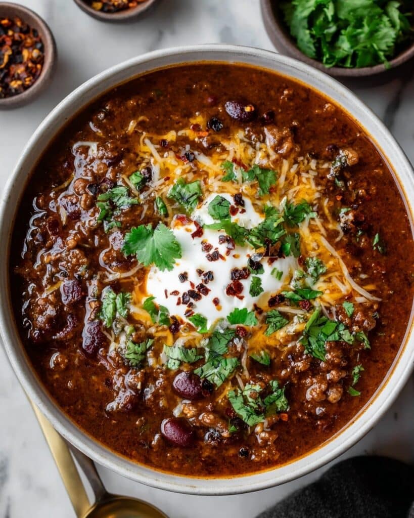 Healthy Turkey Chili with Hidden Veggies Recipe