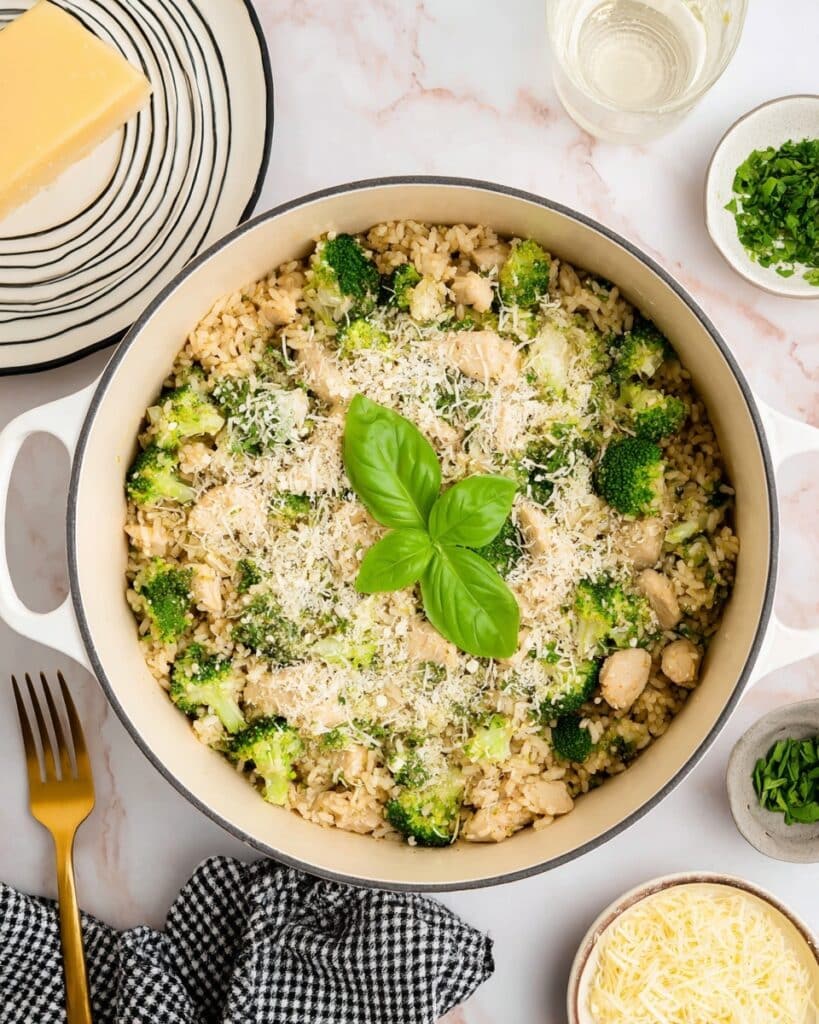 Chicken Broccoli and Rice Skillet Recipe