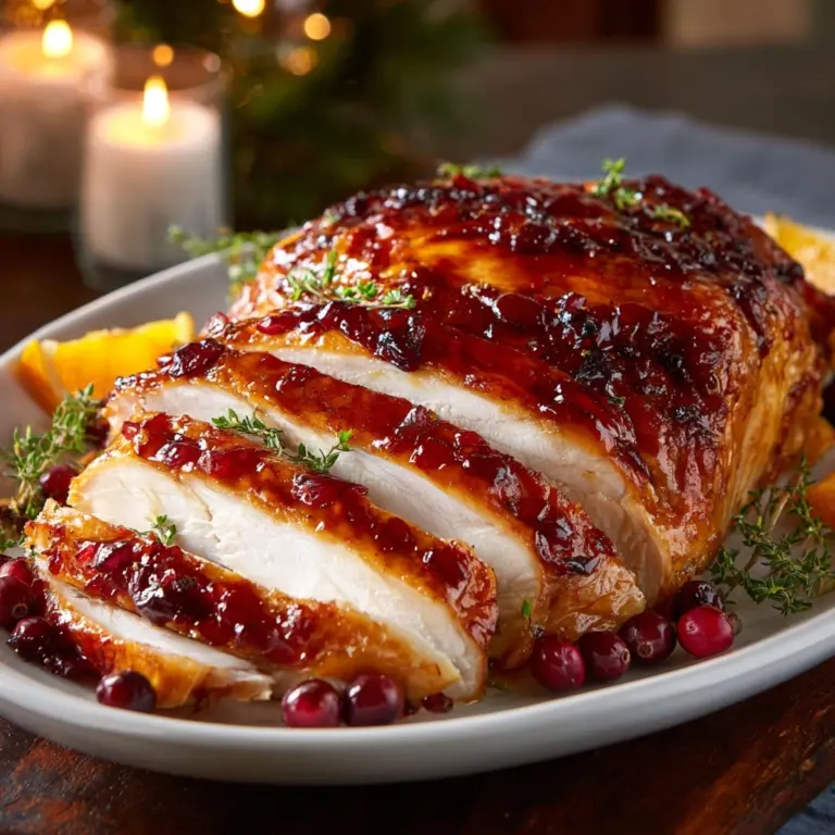Cranberry Orange Glazed Turkey Breast Recipe