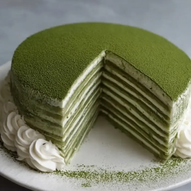 Matcha Mille Crêpe Cake Recipe