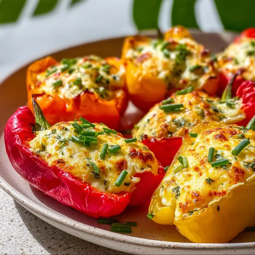 Easy Cream Cheese Stuffed Peppers Appetizer Recipe - Recipe Image