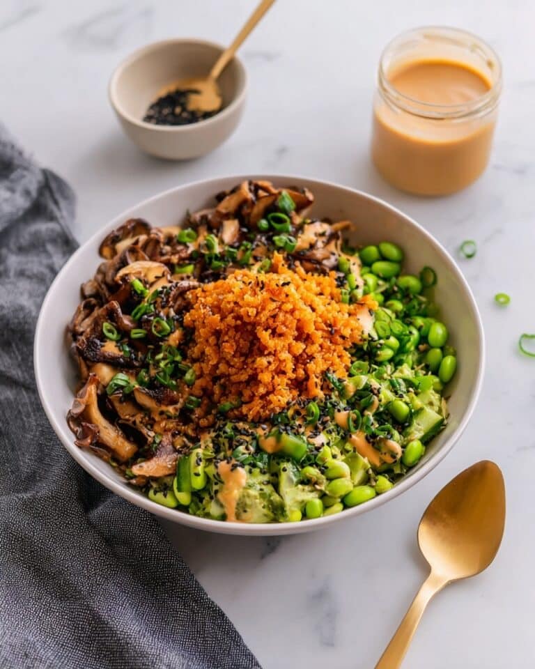 Crispy Rice Salad with Gochujang Mushrooms Recipe