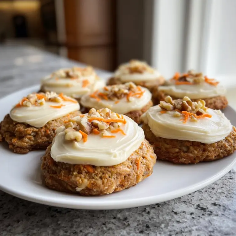 Delicious Carrot Cake Cookies with Cream Cheese Frosting! Recipe
