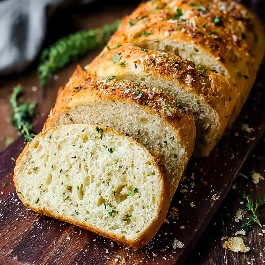 Garlic Parmesan Herb Bread : The Perfect Homemade Side Dish Recipe - Recipe Image