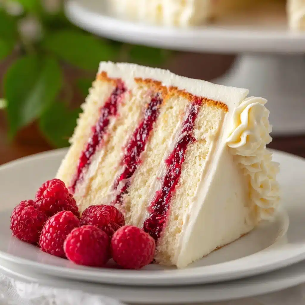 White Chocolate Raspberry Cake Recipe - Recipe Image