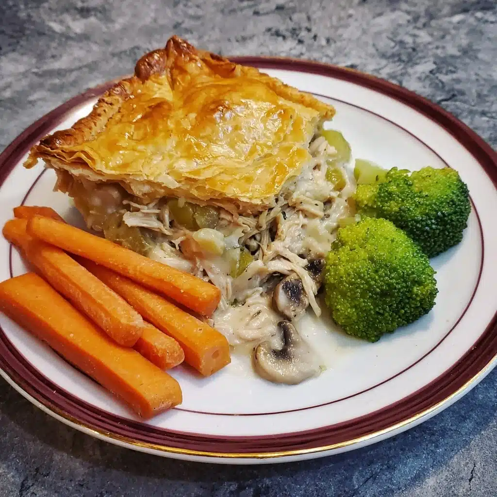 Creamy chicken, leek and mushroom pie Recipe - Recipe Image