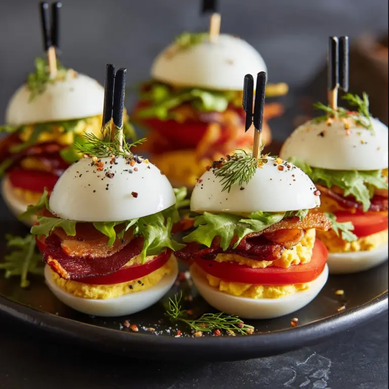 Devilled BLT Egg Sliders Recipe