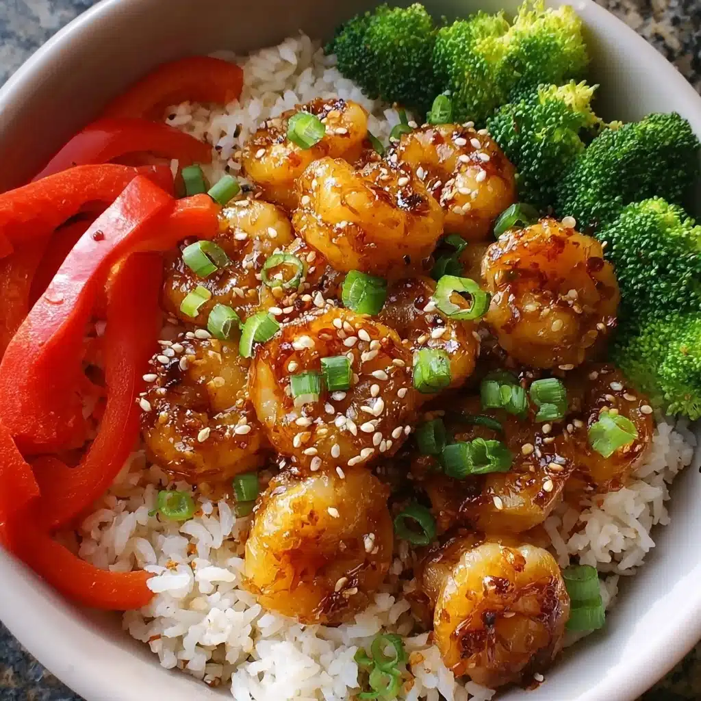 Honey Garlic Shrimp Bowls Recipe