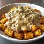 Tater Tot Breakfast Bowl with Sausage Gravy Recipe