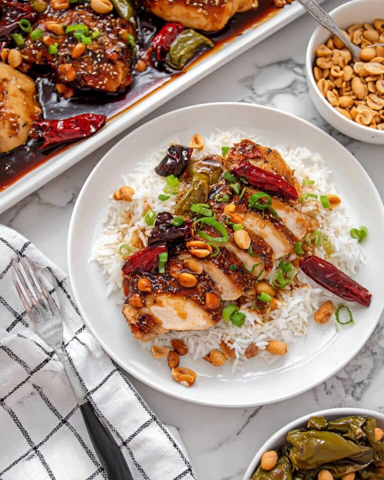 Sheet Pan Kung Pao Pork Chops Recipe