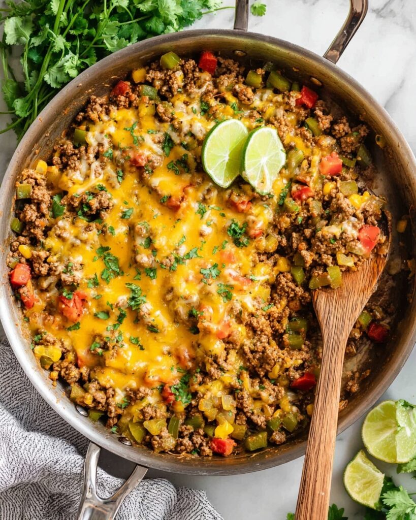 One-Pan Taco Zucchini Skillet Recipe (Low Carb) Recipe