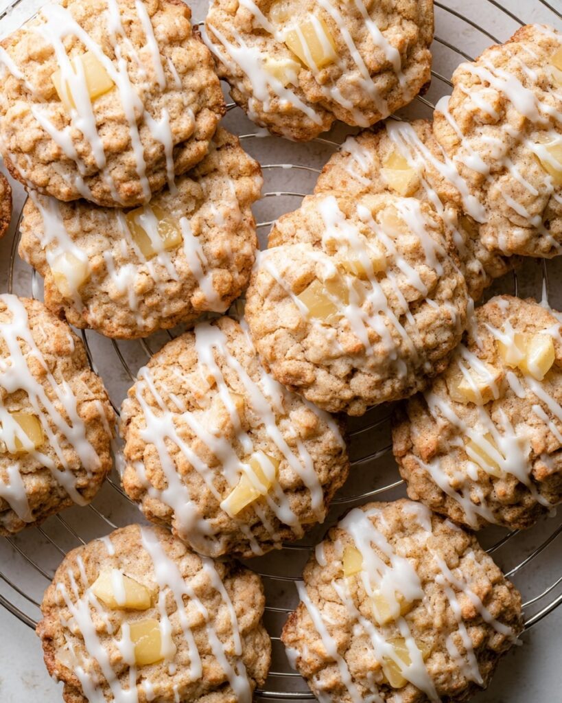 Apple Cinnamon Oatmeal Cookies with Maple Glaze Recipe