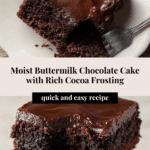 Buttermilk Chocolate Cake Recipe