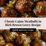 Cajun Meatballs in Brown Gravy Recipe