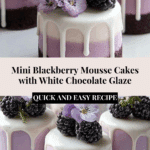 Mini Blackberry Mousse Cakes Recipe
