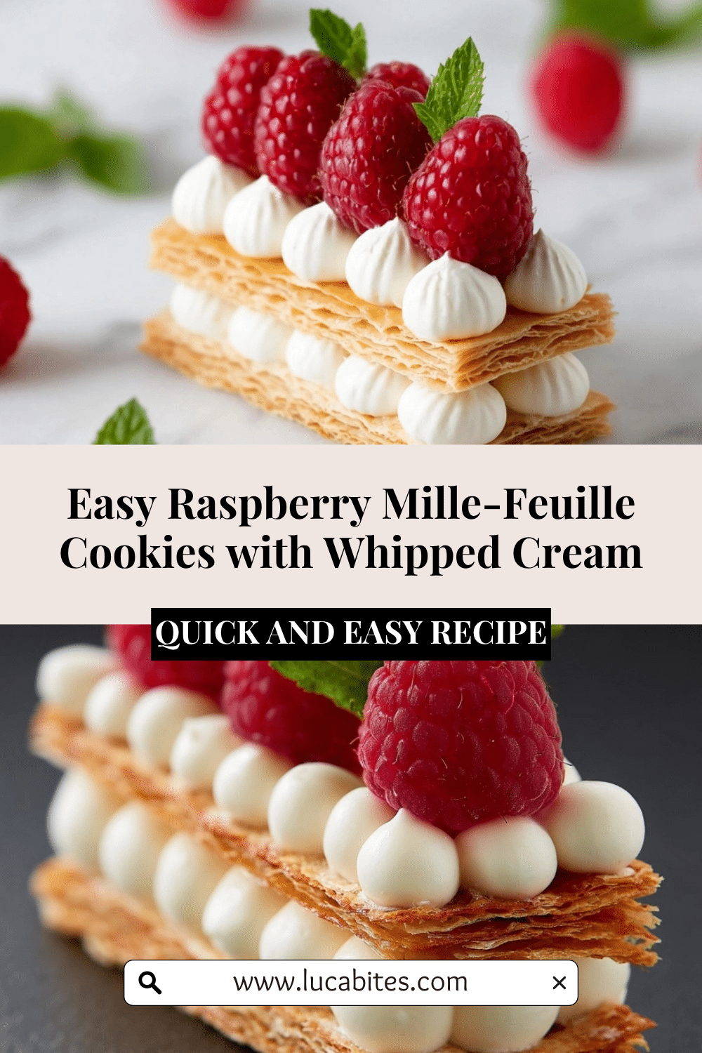 Raspberry Mille-Feuille Cookies: Flaky, Creamy & Delicious Treats