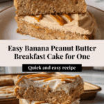 Individual Banana Peanut Butter Breakfast Cake Recipe