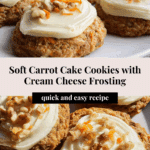 Delicious Carrot Cake Cookies with Cream Cheese Frosting! Recipe